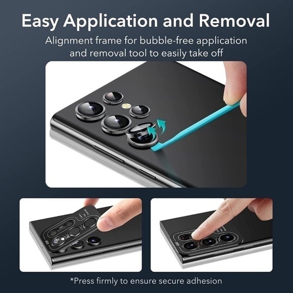 Camera lens protector for Galaxy S23 Galaxy S23+ Galaxy S23 Ultra lens protector - Picture 4 of 4